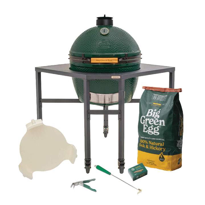 XL Big Green Egg in a Corner Modular Package