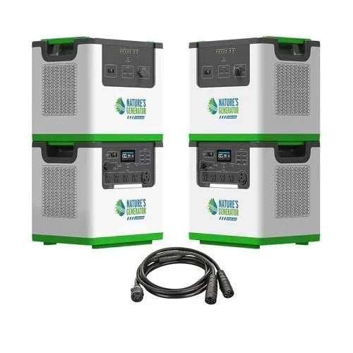 Natures Generator 2 x Lithium 3600 With Power Pods + Combiner (7.2kW/12.2kWh)