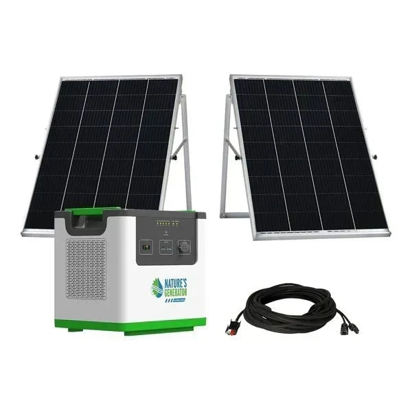 Natures Generator Lithium 3600 Pod With 2 x 100W Monocrystalline Solar Panels