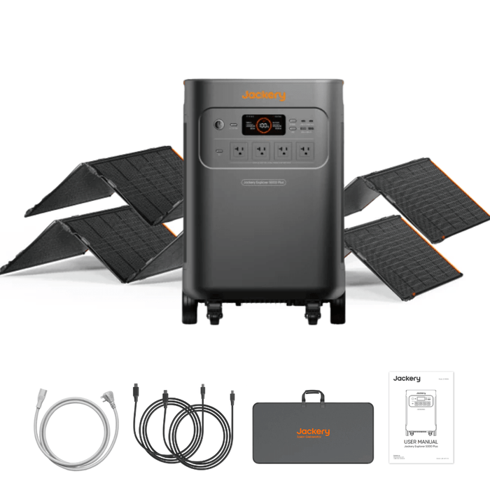 Jackery Explorer 5000 Plus Solar Generator + 2 x SolarSaga 500 X