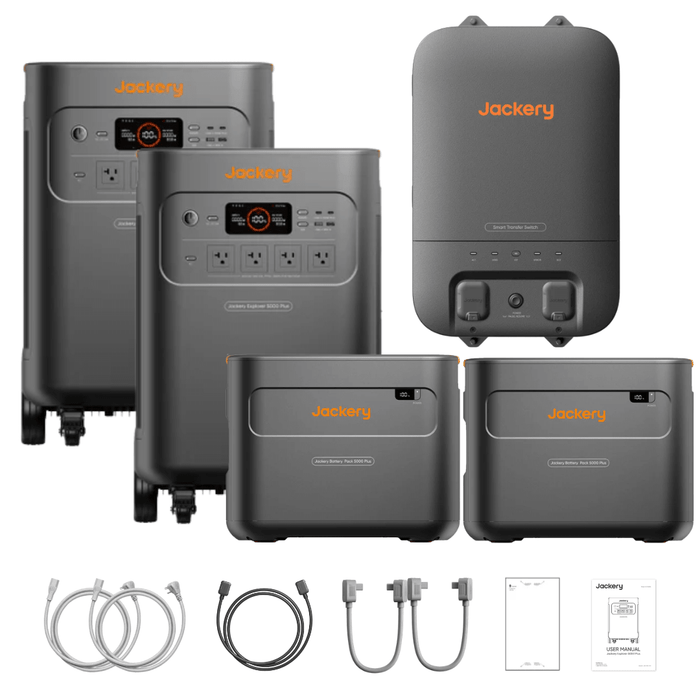 Jackery Whole-Home Backup Kit 5000 Plus (20kWh)