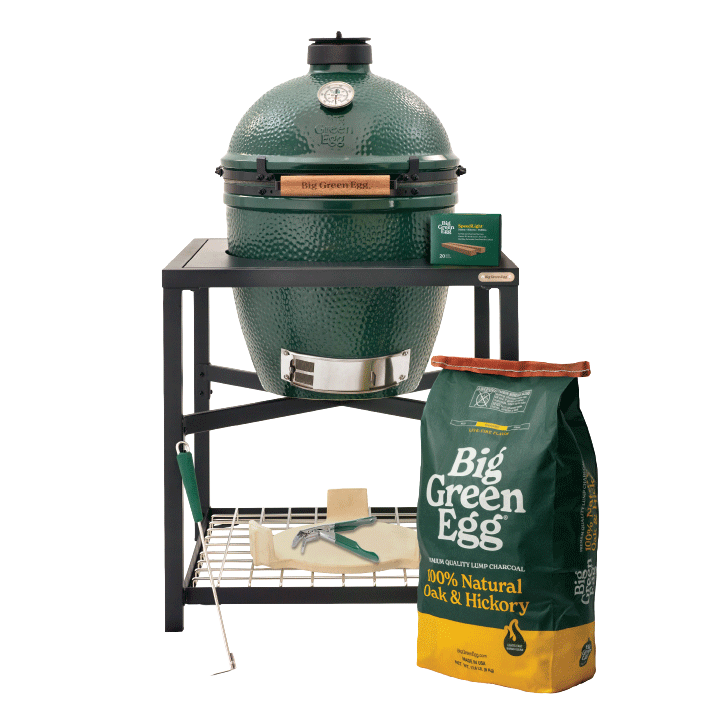 Large Big Green Egg in Modular Nest Package