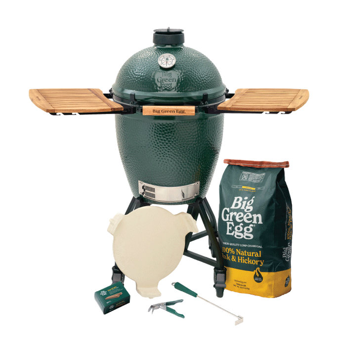 Large Big Green Egg in an intEGGrated Nest+Handler with Mates Package