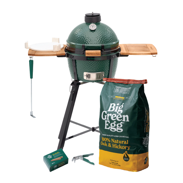 MiniMax Big Green Egg with Nest and Acacia Mates Package