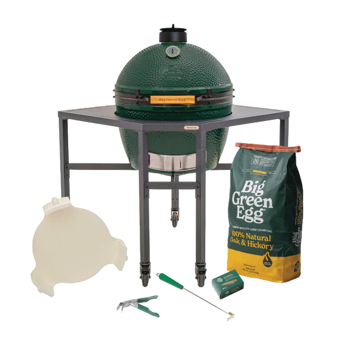 XL Big Green Egg in a Corner Modular Package