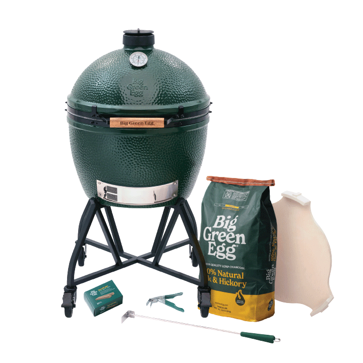 XL Big Green Egg in an intEGGrated Nest+Handler Package
