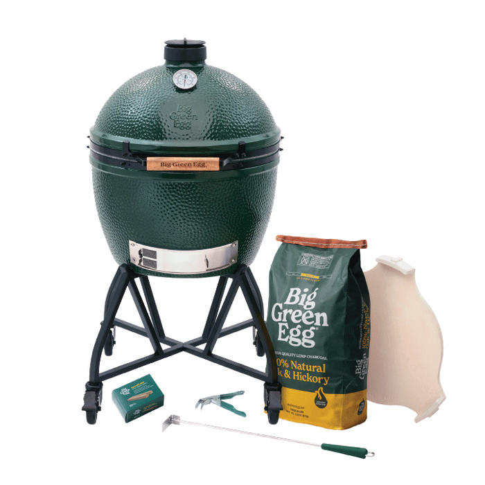 XL Big Green Egg in an intEGGrated Nest+Handler Package