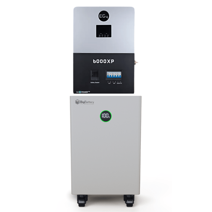 BigBattery NEXUS 51.2V 15kWh LiFePO4 Battery + EG4 6000XP 6000W 48V Split Phase Off-Grid Inverter Kit